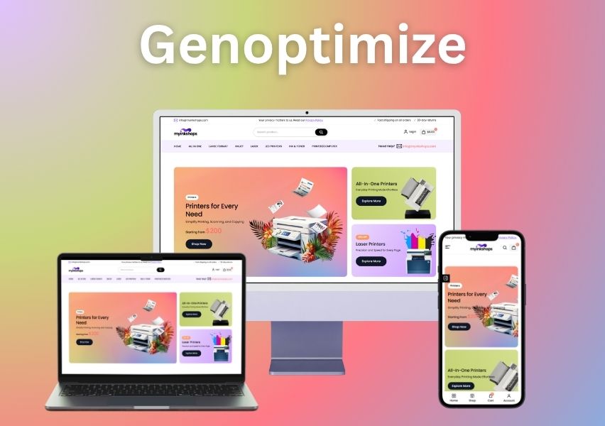 Genoptimize E-Commerce Website