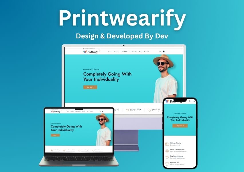 Printwearify E-Commerce Website